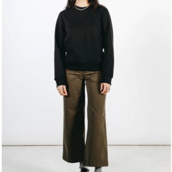 New! Bridge & Burn Linnton Crew Sweatshirt in Black - Small - Picture 2 of 6